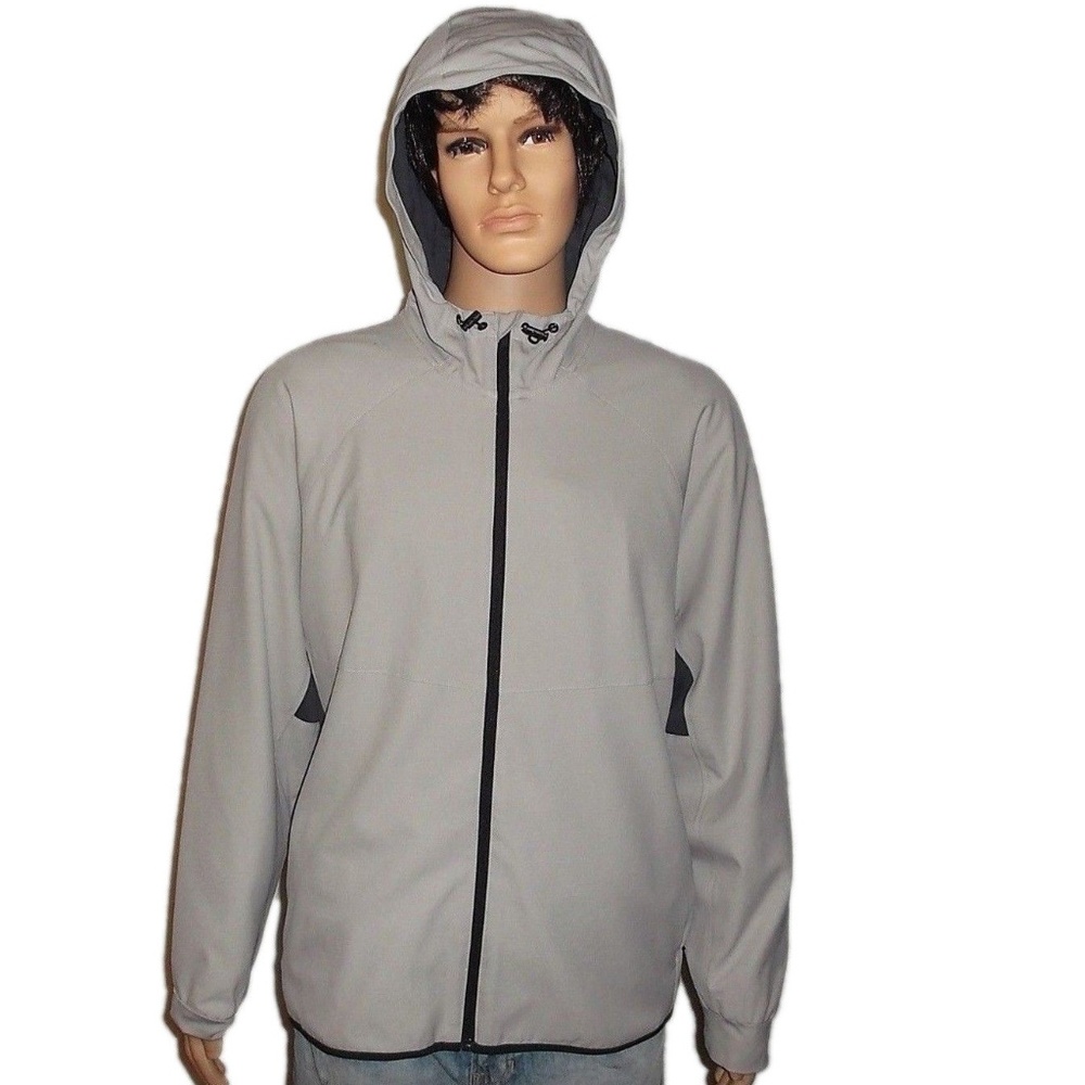 MSX Michael Strahan Men's Gray Navy Windbreaker